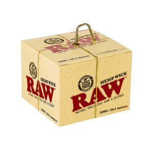 Raw Classic Natural Unbleached Hemp Wick- 100ft