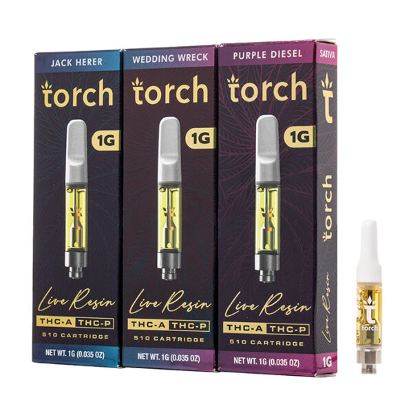 Torch 1g 510 Cartridge (THC-A)/(THC-P)