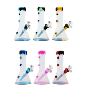 Stratus - 8" Clear Silicone Bee Waterpipe