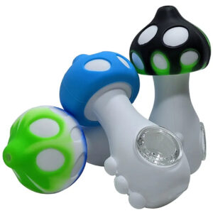 Assorted Silicone Mushroom Hand Pipe