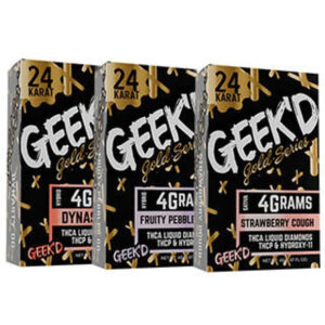 Geek'd - (24 Karat Gold Series Exotics Delta THCA) Disposable Vape 4G