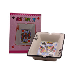 5.4" Ceramic Poker Card Ash Tray