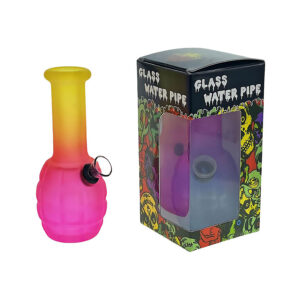 6" Soda Lime Mini Grenade GOR Water Pipe - Color Gradient