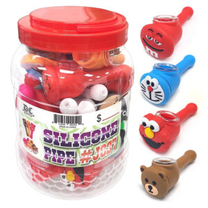 Silicone Assorted Cartoon Design Hand Pipe